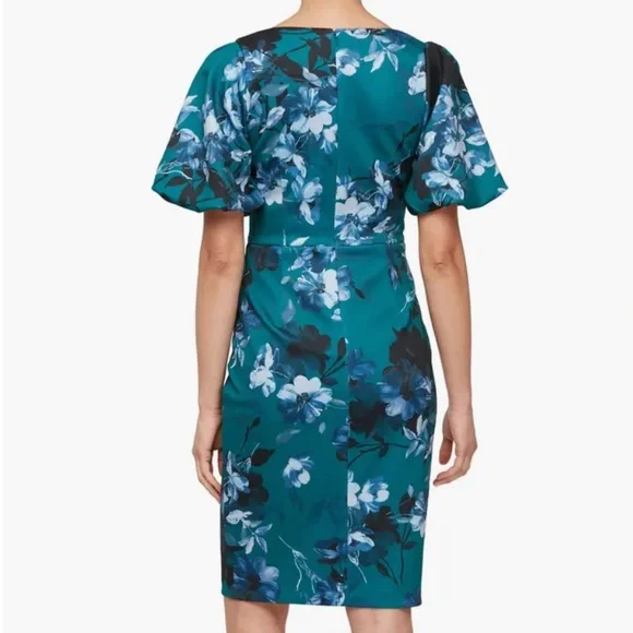 Alex Evenings Ruched Ruffle Sheath Dress - Picture 2 of 4